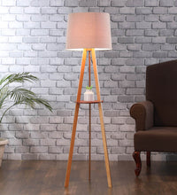 Traditional Designer floor lamp with shelf