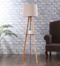 Traditional Designer floor lamp with shelf