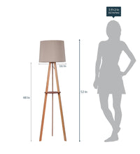 Traditional Designer floor lamp with shelf