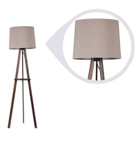 BEIGE FABRIC TRADITIONAL DESIGNER FLOOR LAMP