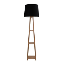 Plazo Lamp with 3 Tier Floor Lamp in Natural Finish