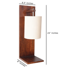 Beige And Walnut Based Traditional Design Bedside Lamp