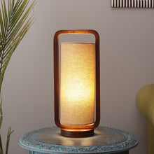 METALLIC LOOK TABLE LAMP