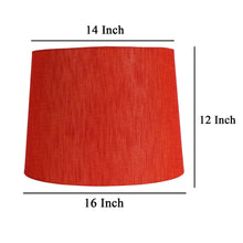 RED FABRIC FLOOR LAMP SHADE