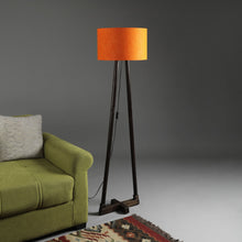 TRANQUIL DOUBLE LEG LAMP IN SOLID WOOD WITH WALNUT FINISH