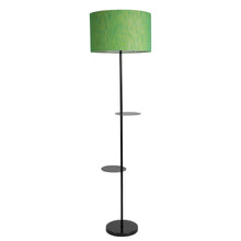 3 IN 1 METAL LAMP WITH DOUBLE SHELF GREEN