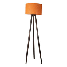 MODERN CROSS LEG TRIPOD LAMP IN SOLID WOOD WALNUT FINISH