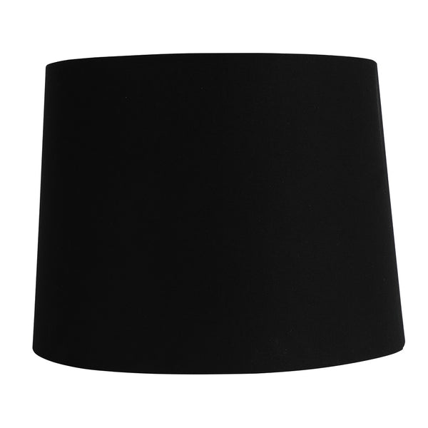 BLACK FABRIC FLOOR LAMP SHADE