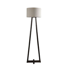 SANDED EDGE TRANQUIL DOUBLE LEG LAMP IN SOLID WOOD WITH WALNUT FINISH