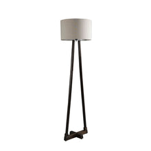 SANDED EDGE TRANQUIL DOUBLE LEG LAMP IN SOLID WOOD WITH WALNUT FINISH