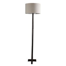 SANDED EDGE TRANQUIL DOUBLE LEG LAMP IN SOLID WOOD WITH WALNUT FINISH