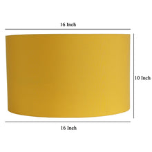 YELLOW FABRIC FLOOR LAMP SHADE