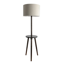 Solid Wood Side Lamp With Resting Space Floor Lamp With Storage