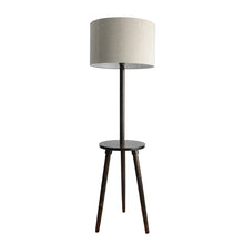 Solid Wood Side Lamp With Resting Space Floor Lamp With Storage