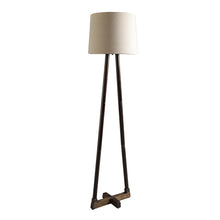 TRANQUIL DOUBLE LEG LAMP IN SOLID WOOD WITH WALNUT FINISH