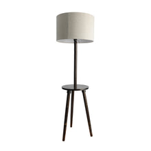 Solid Wood Side Lamp With Resting Space Floor Lamp With Storage