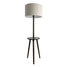 Solid Wood Side Lamp With Resting Space Floor Lamp With Storage