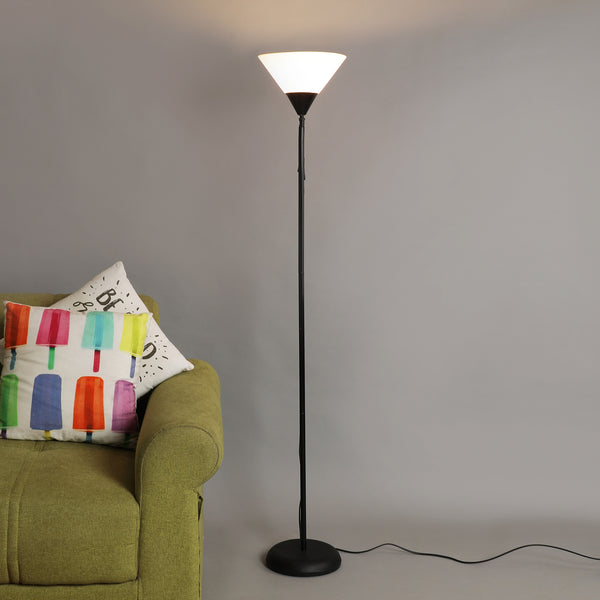 RITZ UPLIGHT LAMP WITH WASHABLE POLYPROPLENE SHADE WITH LOADER