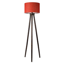 MODERN TRIPOD FLOOR LAMP IN SOLID WOOD WALNUT FINISH