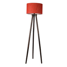 MODERN TRIPOD FLOOR LAMP IN SOLID WOOD WALNUT FINISH