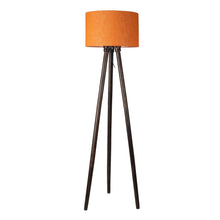 MODERN TRIPOD FLOOR LAMP IN SOLID WOOD WALNUT FINISH