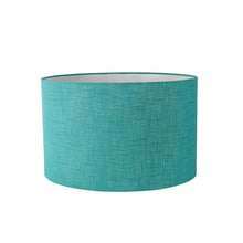 TURQUOISE DRUM SHAPE LAMP SHADE