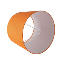 BRIGHT ORANGE TAPER SHAPE LAMP SHADE