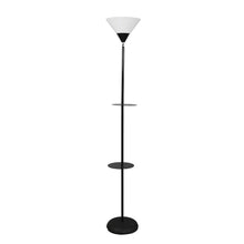 PLAZA UPLIGHT LAMP WITH DOUBLE SHELF