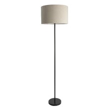 METAL FLOOR LAMP IN DRUM ROUND SHADE