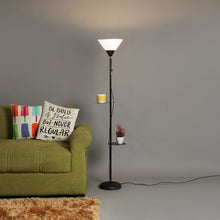 PLAZA UPLIGHT LAMP WITH DOUBLE SHELF