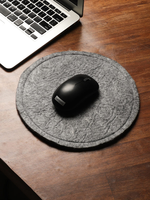 FELT ROUND MOUSE PAD WITH SOFT TOUCH AND MOUSE FRIENDLY SURFACE, 10 X10 INCH, BREATHABLE, WASHABLE, ANTISKID BACK ECO-FRIENDLY MATERIAL, FOR COMPUTER AND DESK ACCESSORIES (Copy)