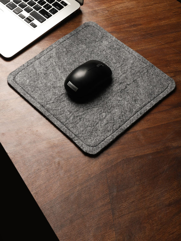 FELT SQUARE MOUSE PAD WITH SOFT TOUCH AND MOUSE FRIENDLY SURFACE, 10 X10 INCH, BREATHABLE, WASHABLE, ANTISKID BACK ECO-FRIENDLY MATERIAL, FOR COMPUTER AND DESK ACCESSORIES