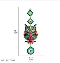 Sanded Edge 'Craft Owl' Wooden Wall Hanging for Door Wall, for Home & Office ,Gifts