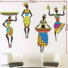 Sanded Edge African wall Art Set of 4, wooden , Wall hanging