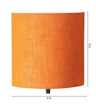 ECONOMICAL ORANGE FABRIC WALL LIGHT