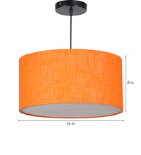 Orange cotton Thin militaristic ceiling shade