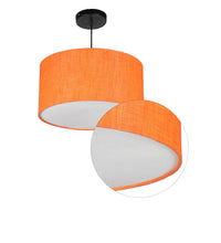 Orange cotton Thin militaristic ceiling shade